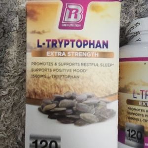 BRI Naturals  L-Tryptophan Sleep Support 120 Capsules  Exp 04/2025 Sealed
